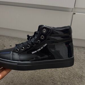 Show Time My Time Black High-Top Sneakers